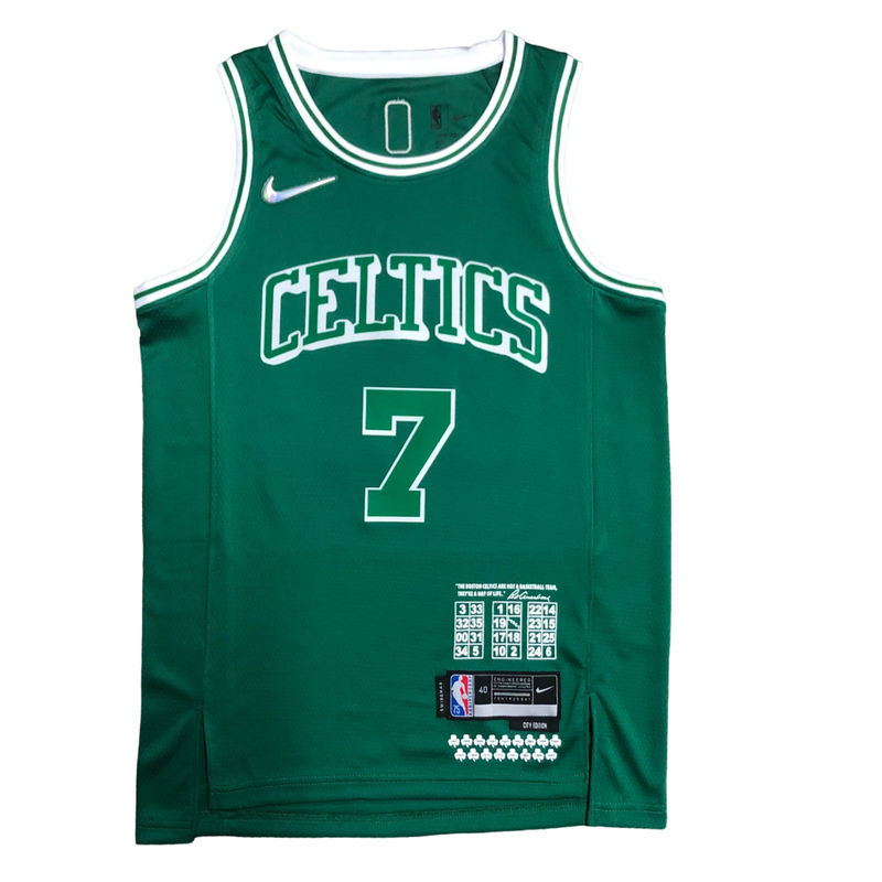 Regata NBA Boston Celtics City Edition Nike Authentic Brown 7 - Verde