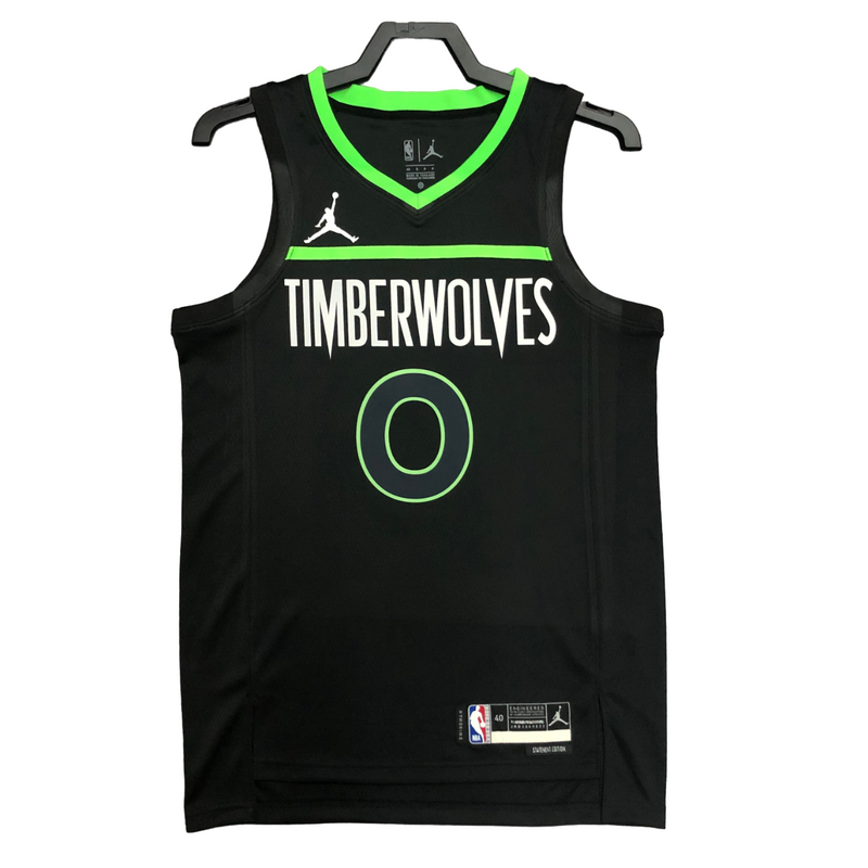 Regata NBA Minnesota Timberwolves Jordan Authentic Russell 0 - Preta