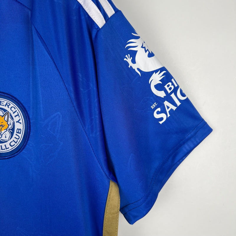 Camisa Leicester City I 23/24 Adidas - Azul