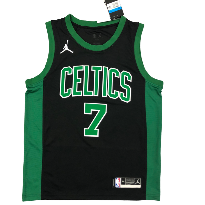 Regata NBA Boston Celtics Jordan Authentic Brown 7 - Preta e Verde