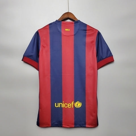 Camisa Barcelona Retrô 2014/2015 Azul e Grená - Nike