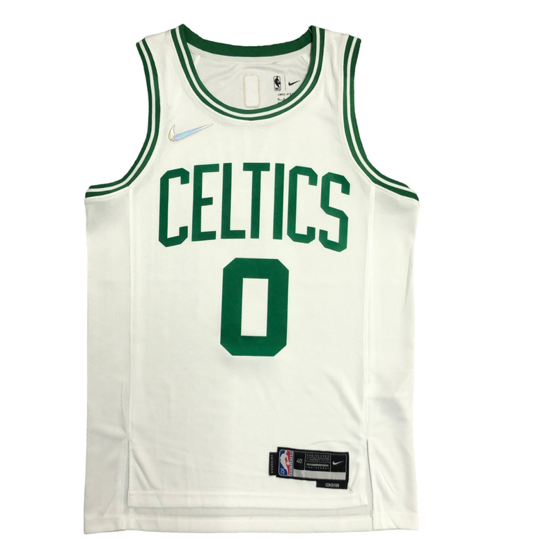 Regata NBA Boston Celtics 75 Anniversary Nike Authentic Tatum 0 - Branca