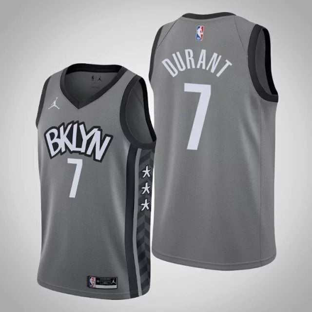 Regata NBA Brooklyn Nets Swingman Nike Authentic Durant 7- Cinza