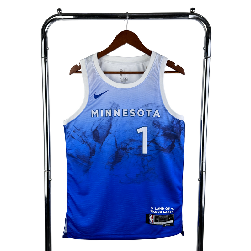 Regata NBA Timberwolves City Edition Nike Authentic Anderson 1 - Azul