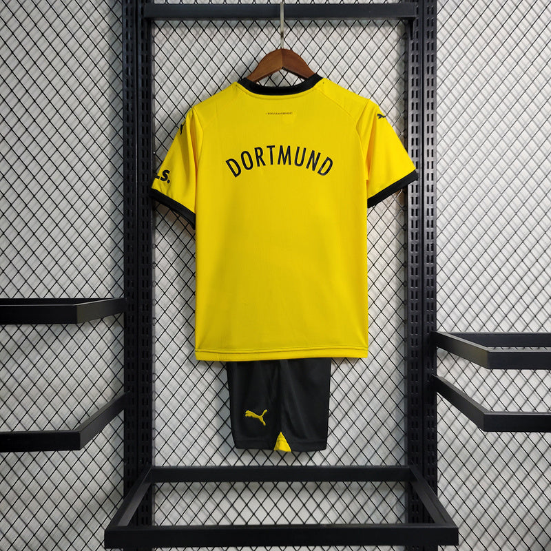 Kit Infantil Borussia Dortmund 23/24 - Amarelo/Preto