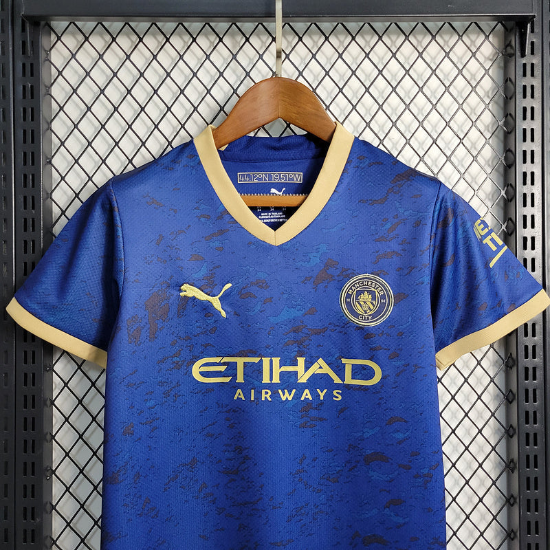 Kit Infantil Manchester City 23/24 - Azul - Special Edition