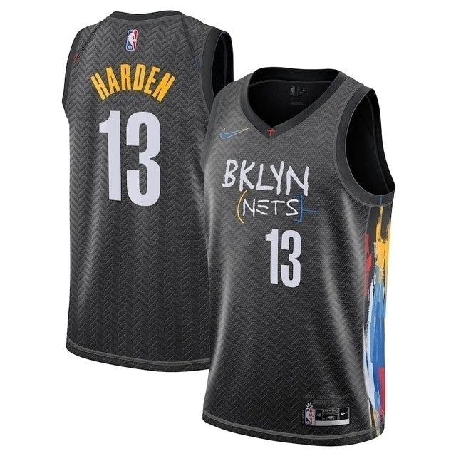 Regata NBA Brooklyn Nets Nike Authentic Harden 13 - Preta