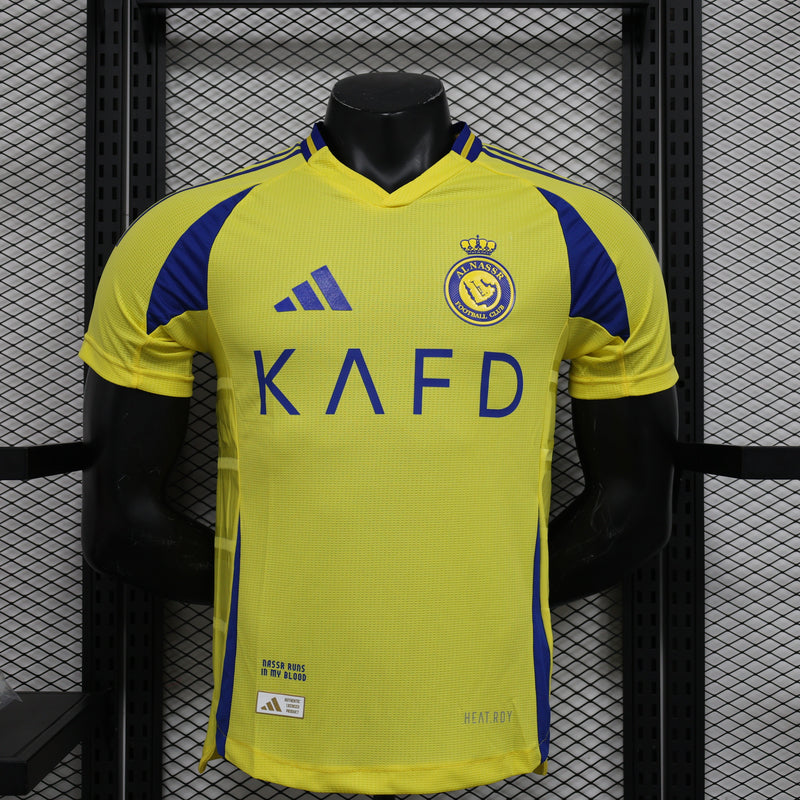 Camisa Al-Nassr Home 2024/25 Jogador Adidas Masculino - Amarela e Azul