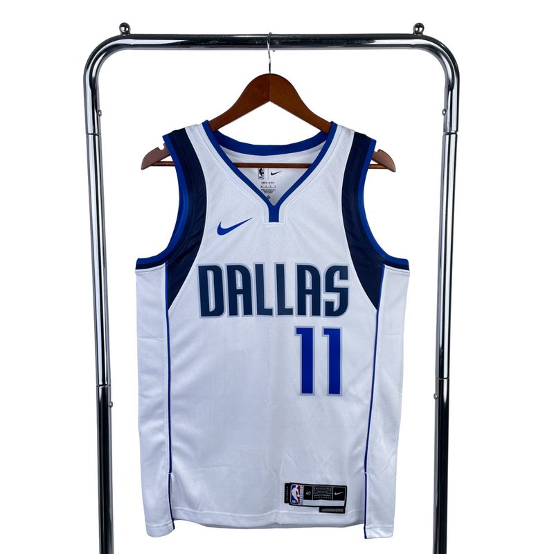 Regata NBA Dallas Mavericks Nike Authentic Irving 11 - Branca