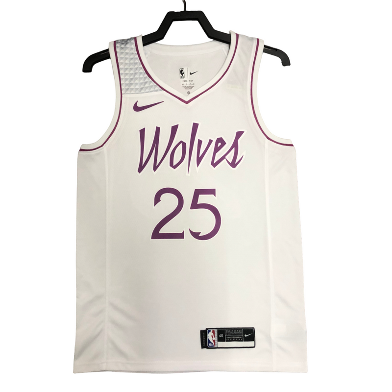 Regata NBA Minnesota Timberwolves Nike Authentic Rose 25 - Branca