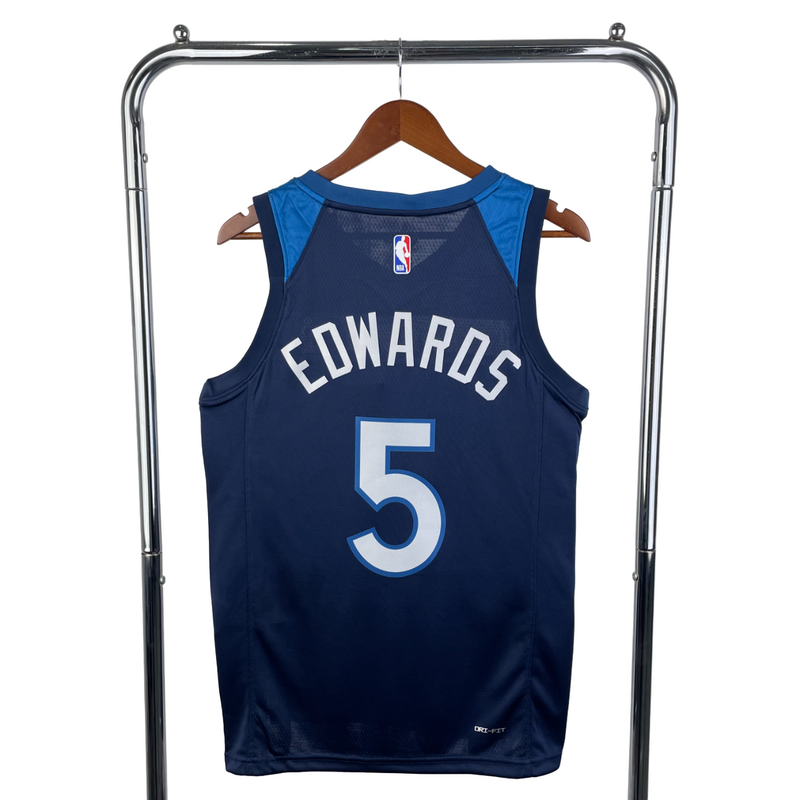 Regata NBA Timberwolves Nike Authentic Edwards 5 - Azul