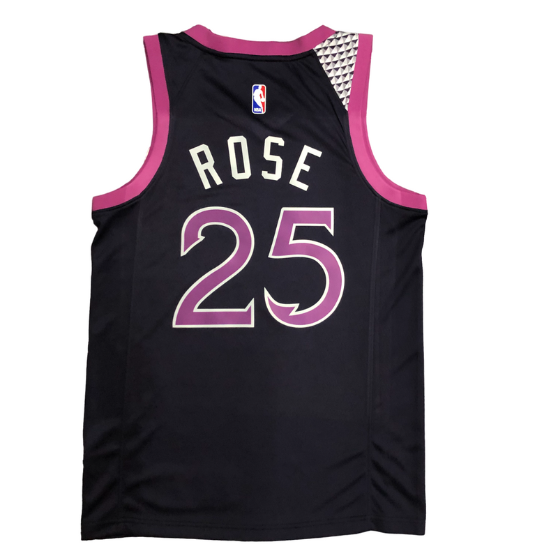 Regata NBA Minnesota Timberwolves Nike Authentic Rose 25 - Preta