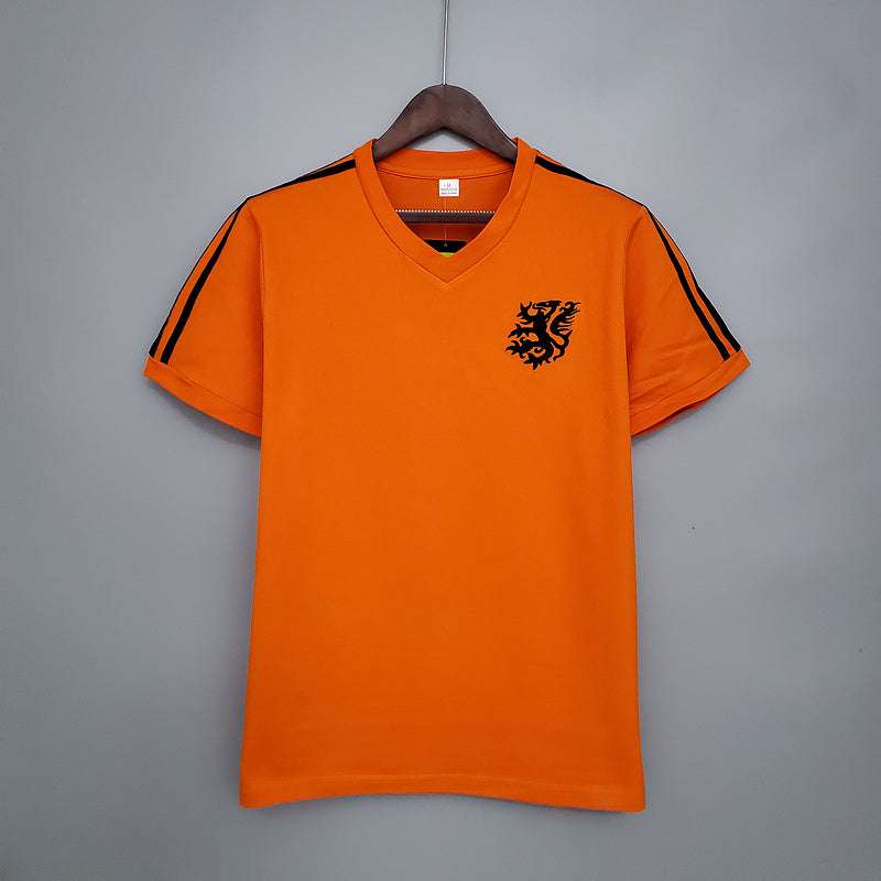 Camisa Holanda Retrô 1974 Laranja