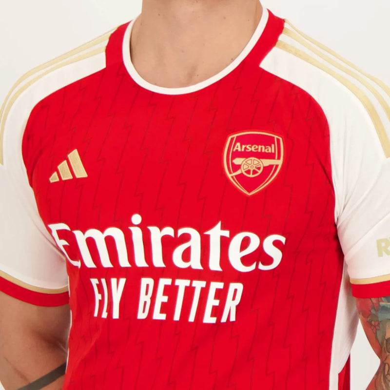 Camisa Arsenal Home 23/24 s/n° Torcedor Masculina - Vermelho