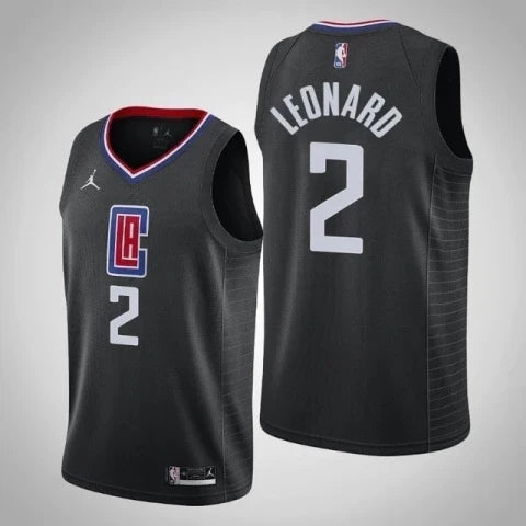 Regata NBA Los Angeles Clippers Nike Authentic Leonard 2 - Preta e Vermelha