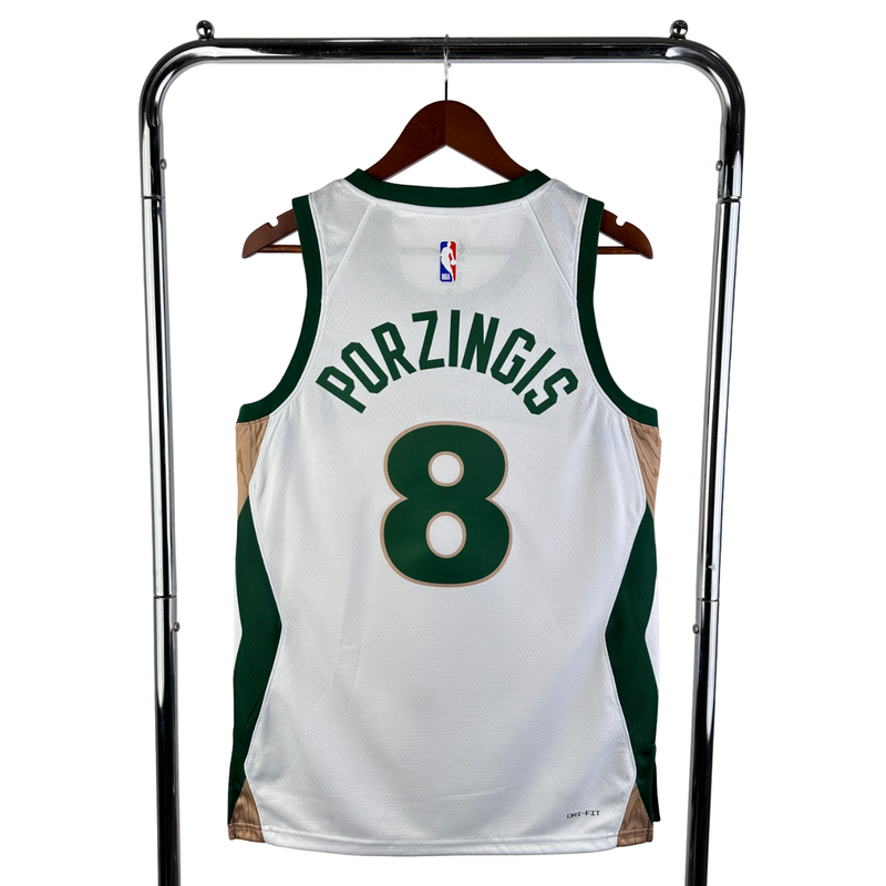 Regata NBA Boston Celtics Nike Authentic Porzingis 8 - Branca