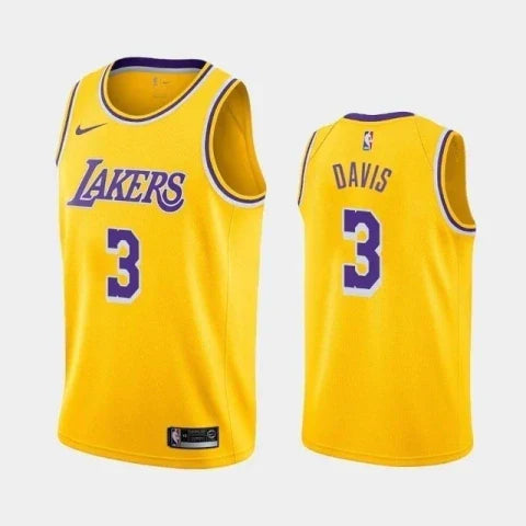 Regata NBA Lakers Nike Authentic Davis 3 - Amarela