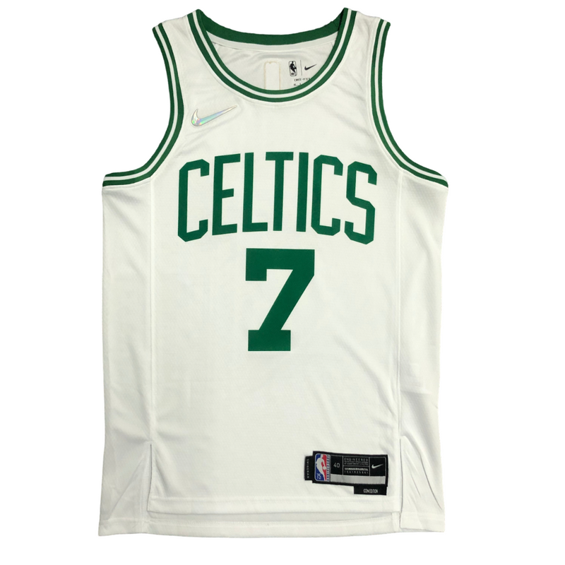 Regata NBA Boston Celtics 75 Anniversary Nike Authentic Brown 7 - Branca