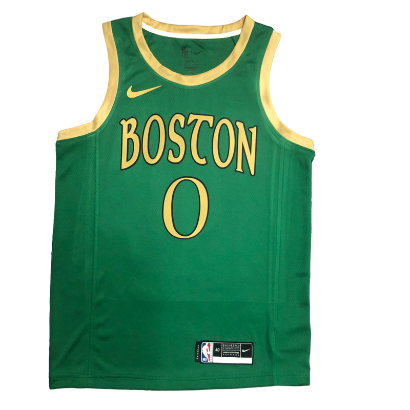 Regata NBA Boston Celtics City Edition Nike Authentic Tatum 0 - Verde