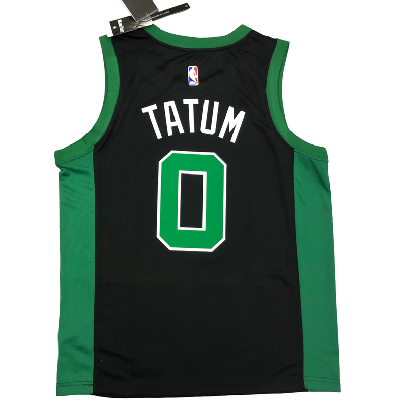 Regata NBA Boston Celtics Jordan Authentic Tatum 0 - Preta e Verde