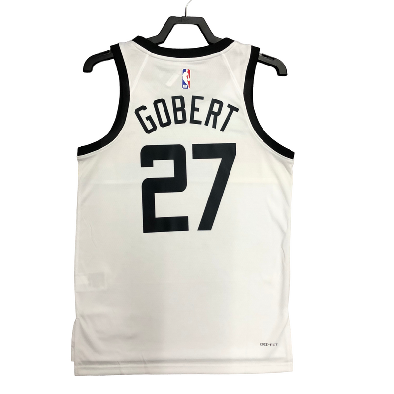 Regata NBA Minnesota Timberwolves City Edition Nike Authentic Gobert 27 - Branca