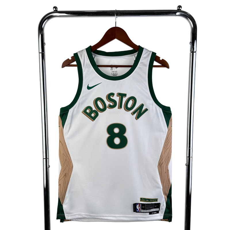 Regata NBA Boston Celtics Nike Authentic Porzingis 8 - Branca