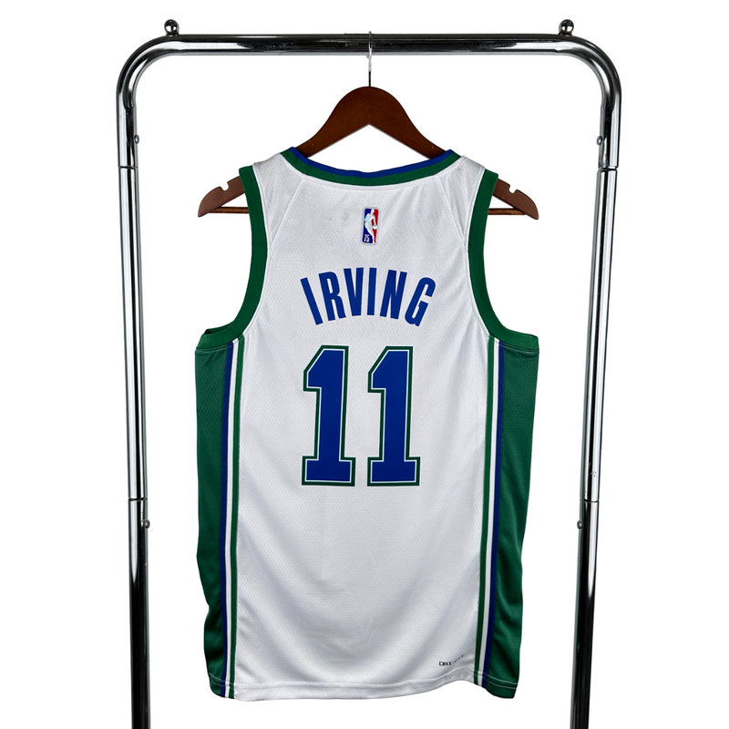 Regata NBA Dallas Mavericks Nike Authentic Irving 11 - Branca