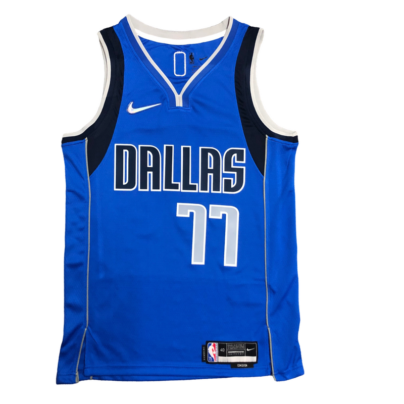 Regata NBA Dallas Mavericks Nike Authentic Doncic 77 - Azul