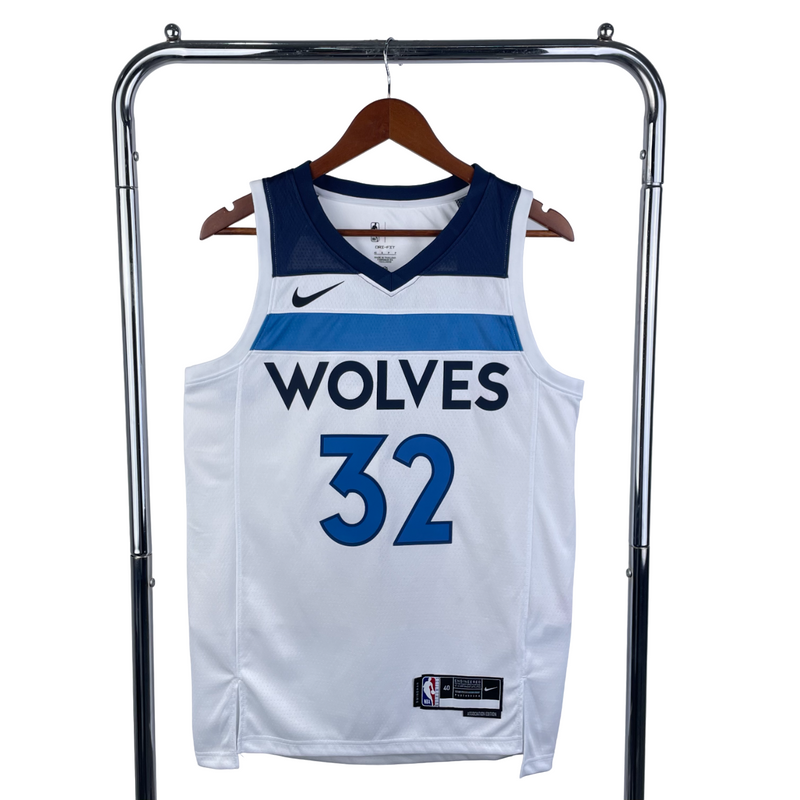 Regata NBA Timberwolves Nike Authentic Towns 32 - Branca