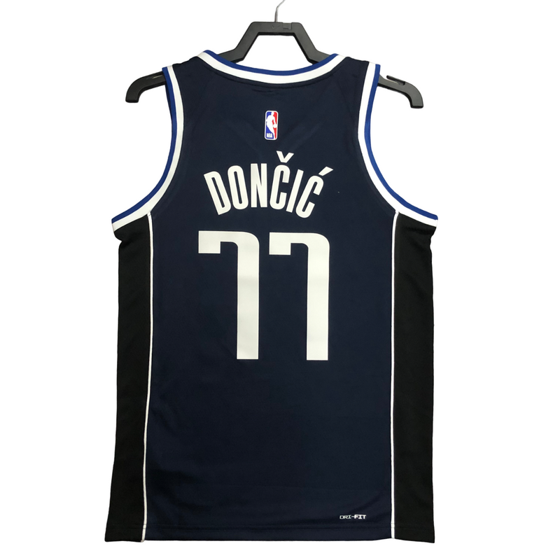 Regata NBA Dallas Mavericks Jordan Authentic Doncic 77 - Azul