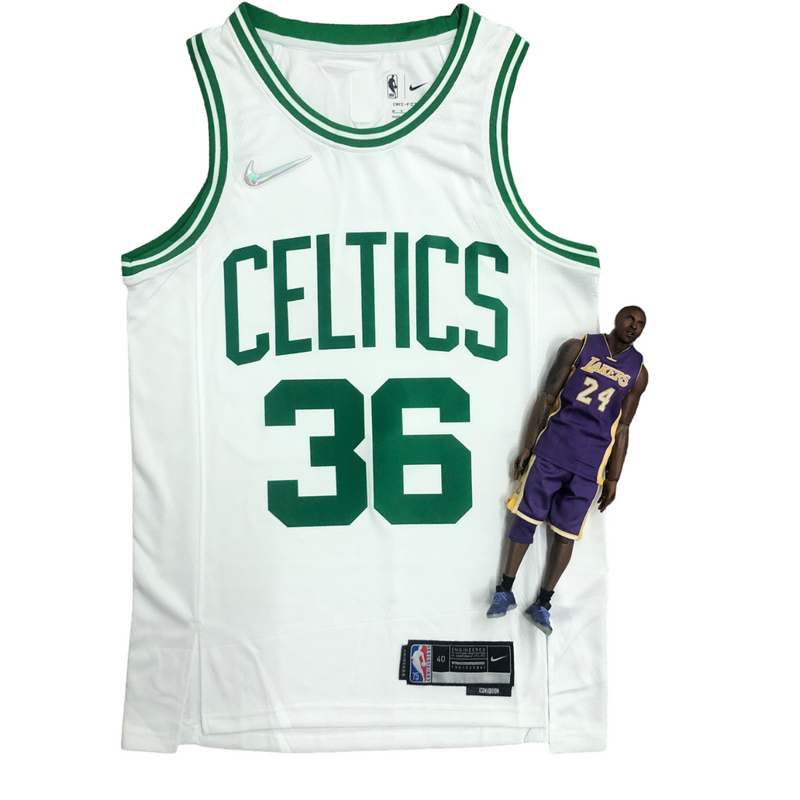 Regata NBA Boston Celtics 75 Anniversary Nike Authentic Smart 36 - Branca