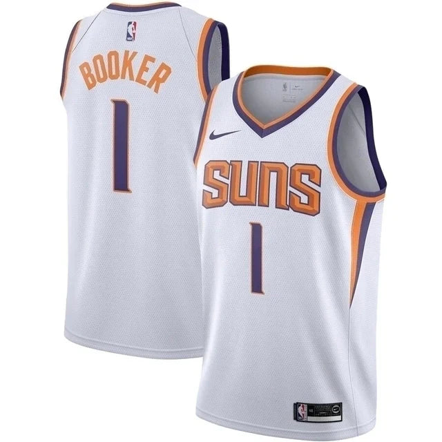 Regata NBA Phoenix Suns Nike Authentic Brooker 1 - Branca