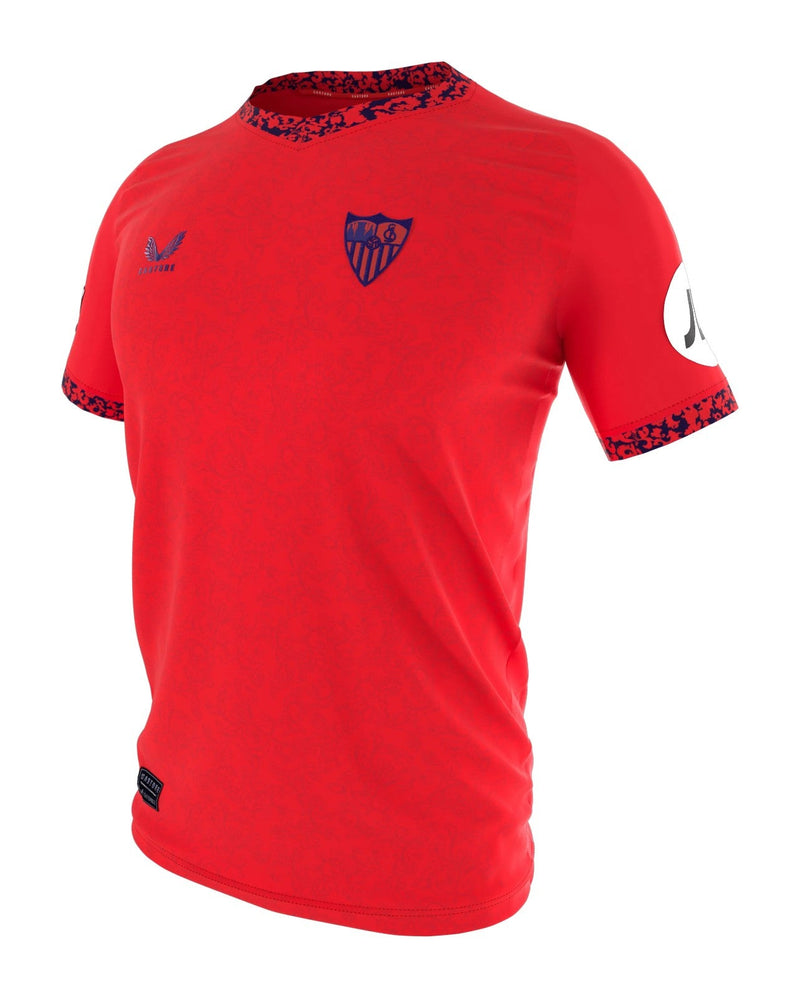 Camisa Sevilla Away 24/25 s/n° Torcedor Masculino - Vermelha