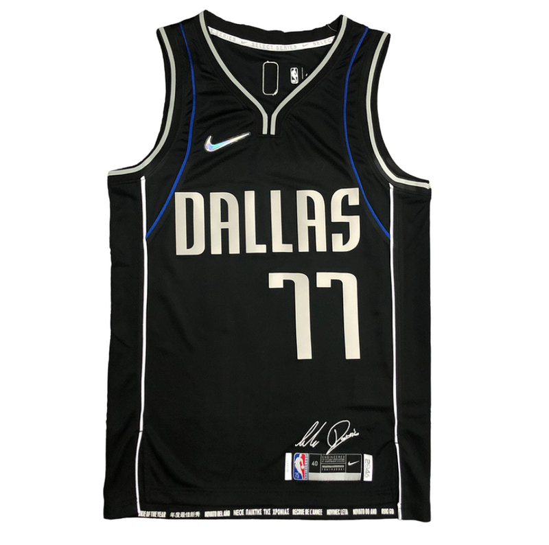 Regata NBA Dallas Mavericks All Star Nike Authentic Doncic 77 - Preta