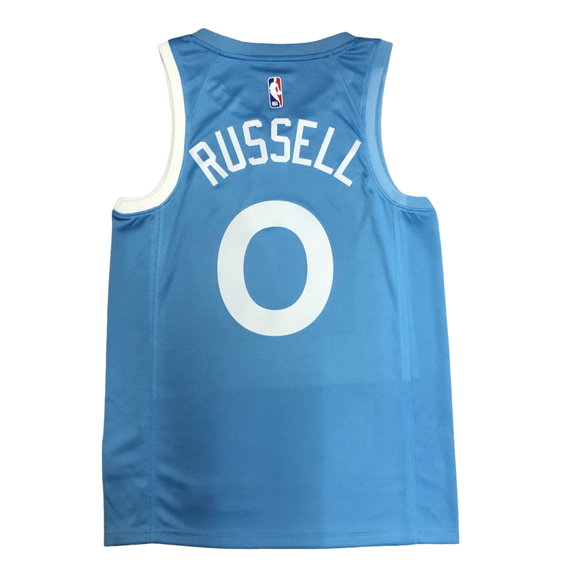 Regata NBA Minnesota Timberwolves City Edition  Nike Authentic Russell 0 - Azul