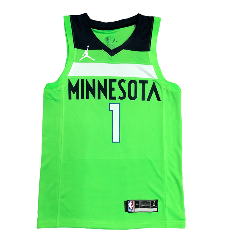 Regata NBA Minnesota Timberwolves Jordan Authentic Edwards 1 - Verde