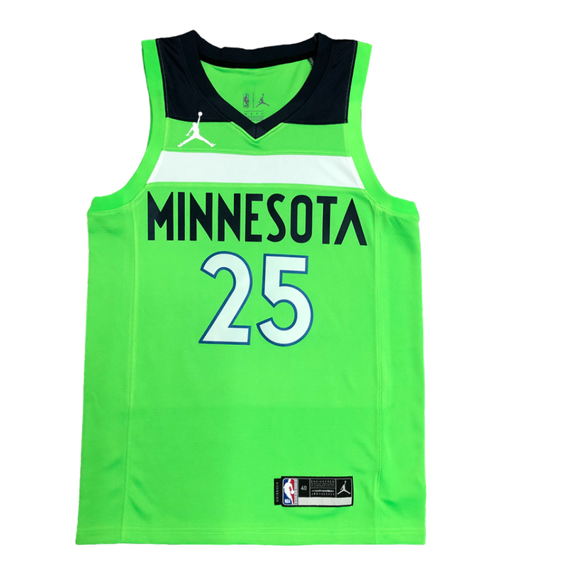 Regata NBA Minnesota Timberwolves Jordan Authentic Rose 25 - Verde