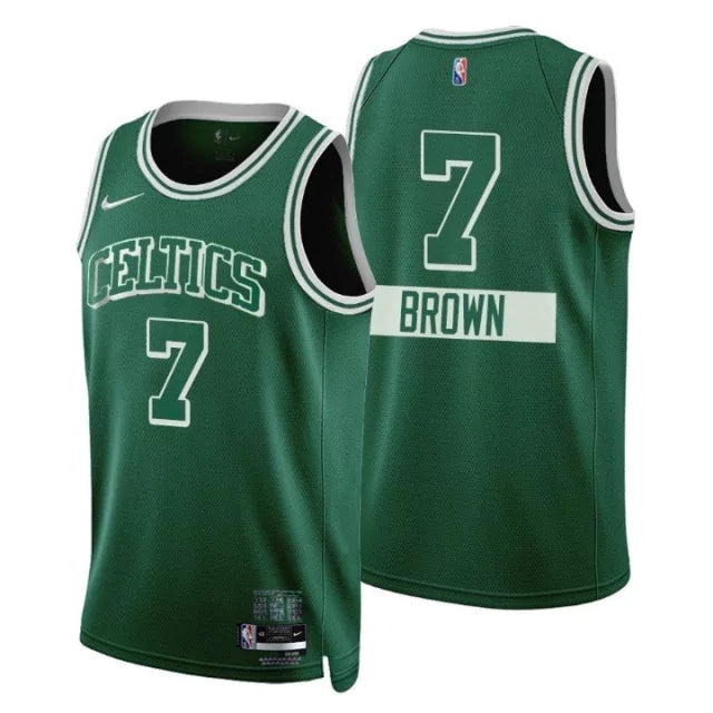 Regata NBA Boston Celtics 75ºaniversario Nike Authentic Brown 7 - Verde