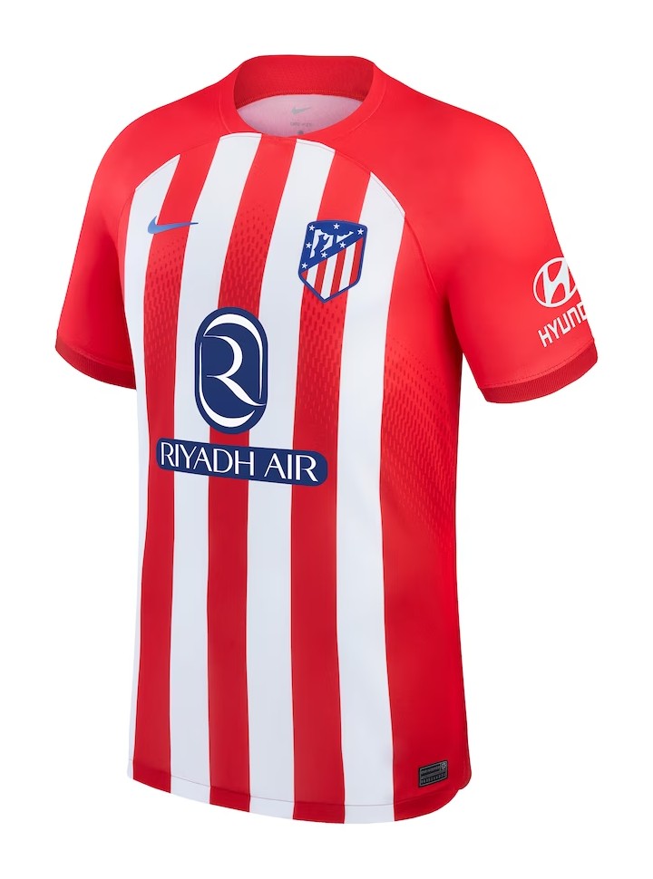 Camisa Atlético de Madrid Home 23/24 s/n° Torcedor Masculino - Vermelha e Branco