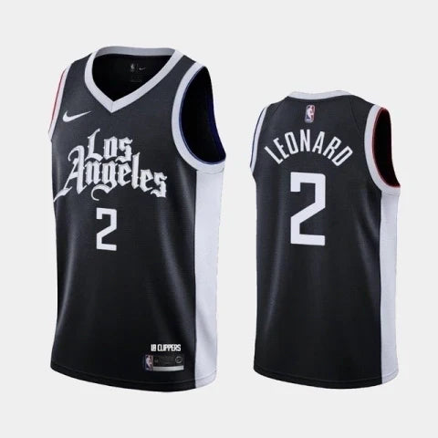 Regata NBA Los Angeles Clippers Nike Authentic Leonard 2 - Preta