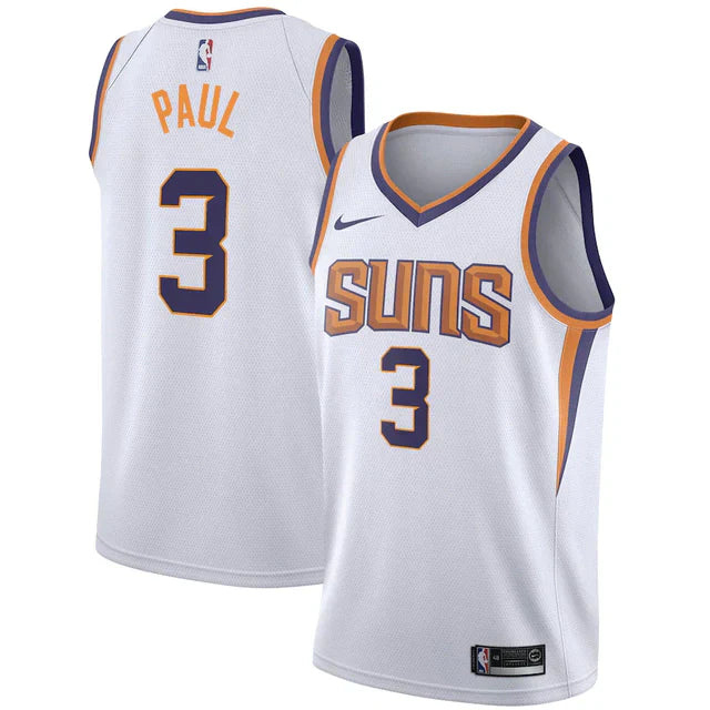 Regata NBA Phoenix Suns Nike Authentic Paul 3 - Branca