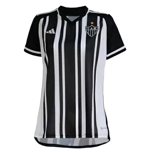 Camisa Atlético Mineiro I 23/24 - Feminina Adidas - Branco e Preto