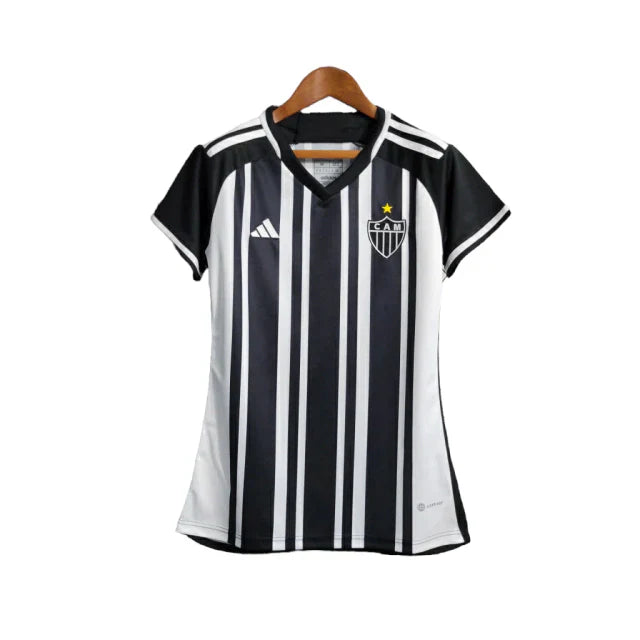 Camisa Atlético Mineiro I 23/24 - Feminina Adidas - Branco e Preto