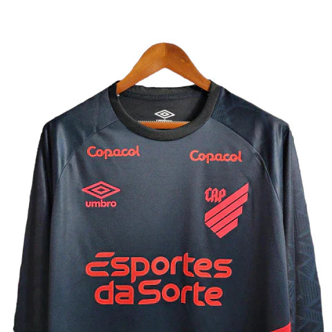 Camisa Athletico Paranaense Away 23/24 - Manga Longa - Torcedor Umbro Masculina - Preto