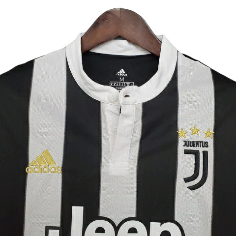 Camisa Juventus Retrô 2017/2018 Preta e Branca - Adidas