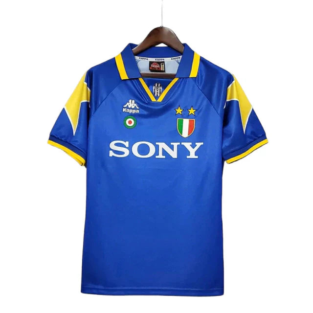 Camisa Juventus Retrô 1995/1997 Azul e Amarela - Kappa