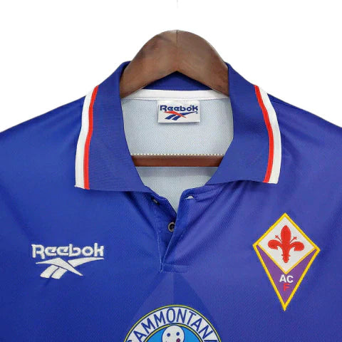 Camisa Retrô Fiorentina Reebok 1995/1996 Masculino Azul