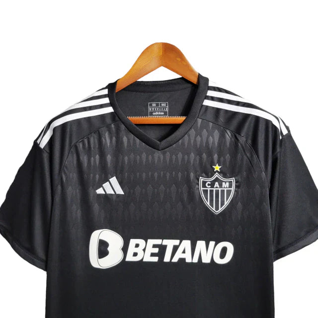 Camisa Atlético Mineiro III 23/24 Torcedo Masculina - Preta com patrocinador