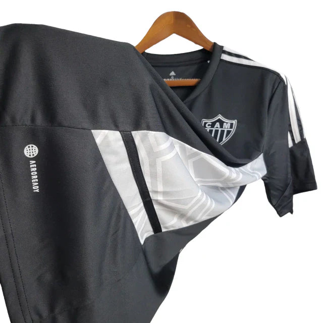 Camisa Atlético Mineiro I 22/23 Torcedor Masculina - Preta com detalhes em branco