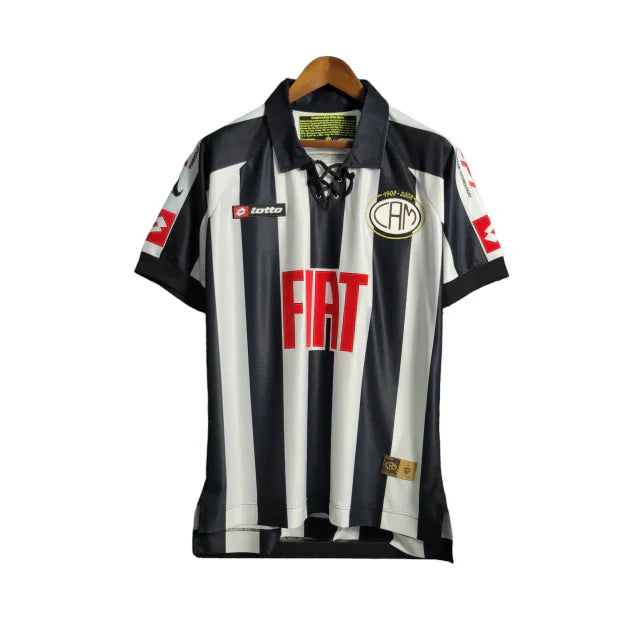 Camisa Atlético Mineiro Edição especial 2008 Masculina Retrô - Preta com detalhes em branco